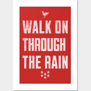 Walk on through the rain LFC Liverpool FC white Posters and Art